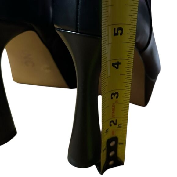 INC Women’s size 9.5 Alize comfort round toe  black boot 1-1.5 platform 5 heel - Picture 7 of 13